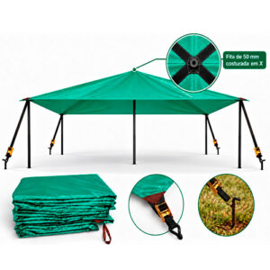 Área de Vivência NR31 – Barraca / Tenda Fixa 3 x 3 – Lona Principal