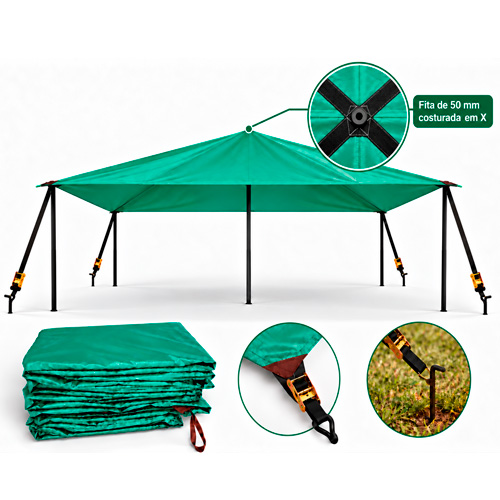 Área de Vivência NR31 – Barraca / Tenda Fixa 2 x 2 – Lona Principal