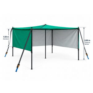 Área de Vivência NR31 – Barraca / Tenda 3 x 3 – 3 Laterais Sunset 1,5 m