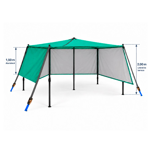 Área de Vivência NR31 – Barraca / Tenda 2 x 2 – 3 Laterais Sunset 1,5 m - Imagem 2